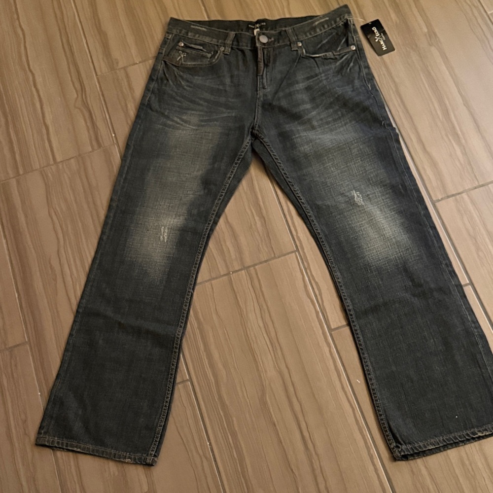 Marc Ecko Dark Gray Straight Jeans